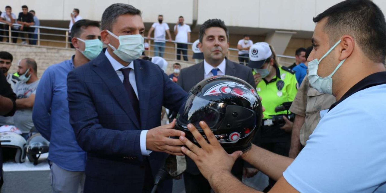 Batman Valiliği kask kullanımına dikkat çekmek için etkinlik düzenledi
