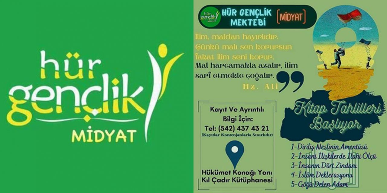 HÜDA PAR Gençlik Kolları Midyat'ta kitap okuma etkinliği düzenleyecek