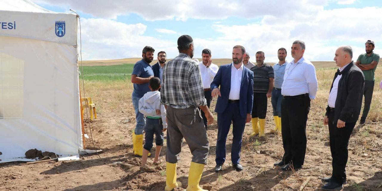 HÜDA PAR Ankara İl Başkanı Karaarslan'dan selzede mevsimlik işçilere ziyaret