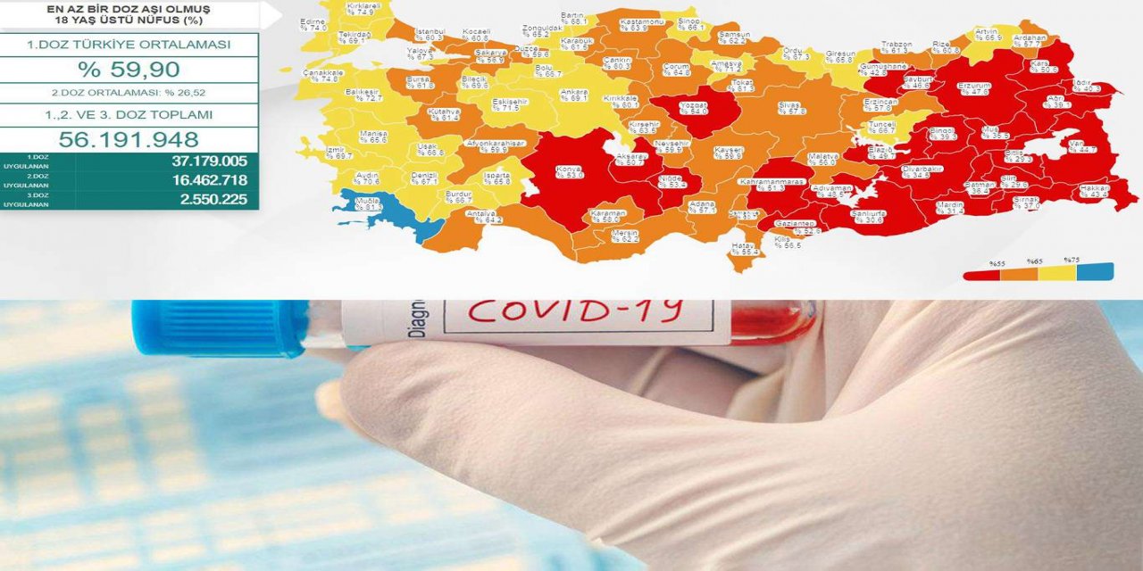 Türkiye'de son 24 saatte 48 kişi Covid-19 salgınından vefat etti