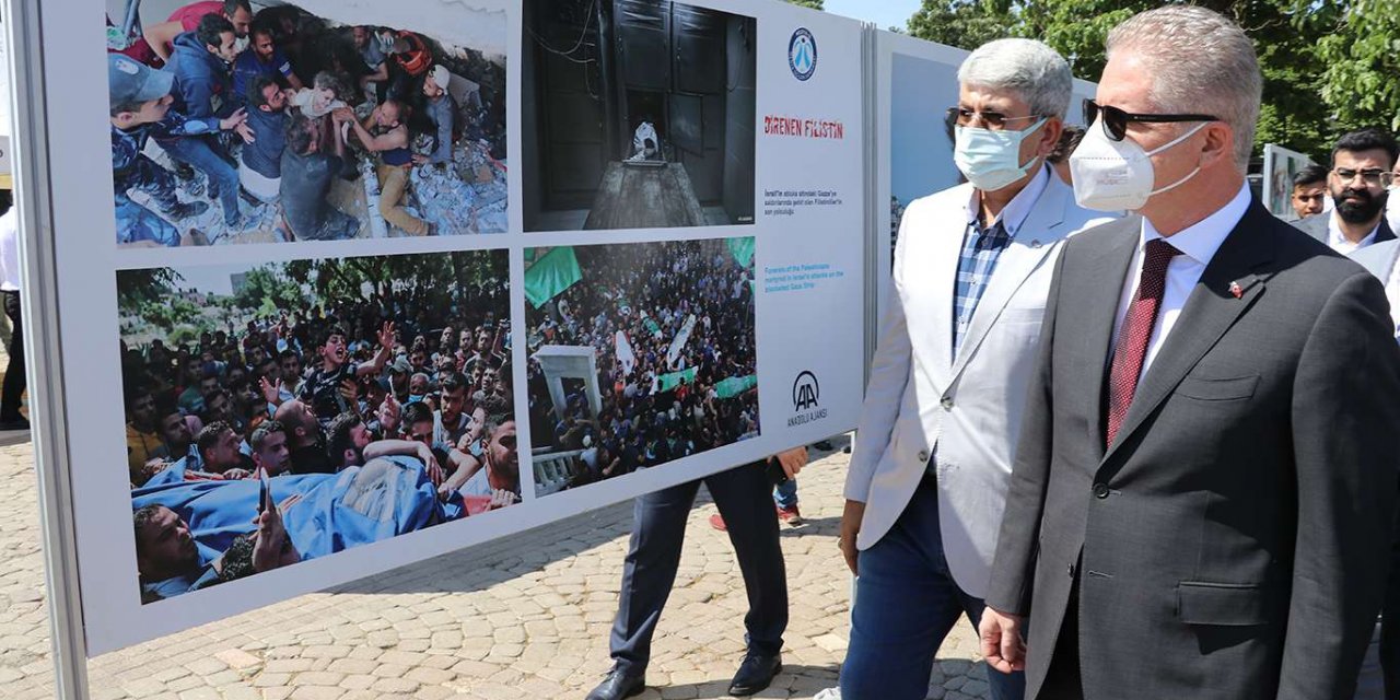Gaziantep'te “Direnen Filistin” fotoğraf sergisi açıldı