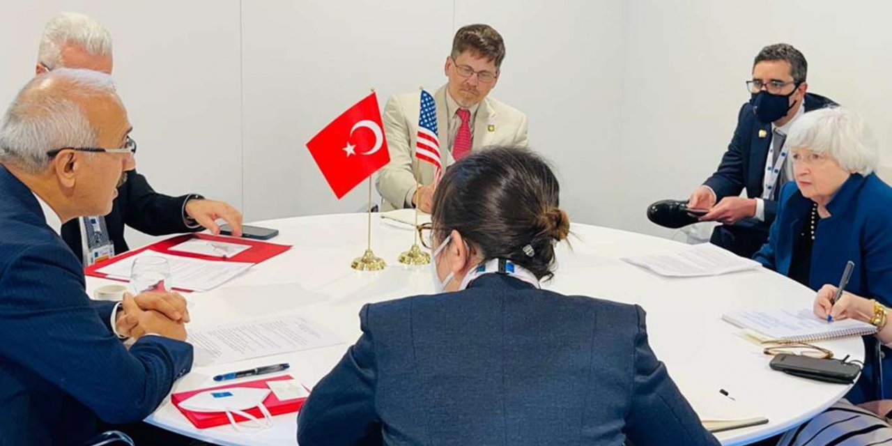 Turkey’s Treasury and Finance Minister Lütfi Elvan meets with US Treasury Secretary Janet Yellen