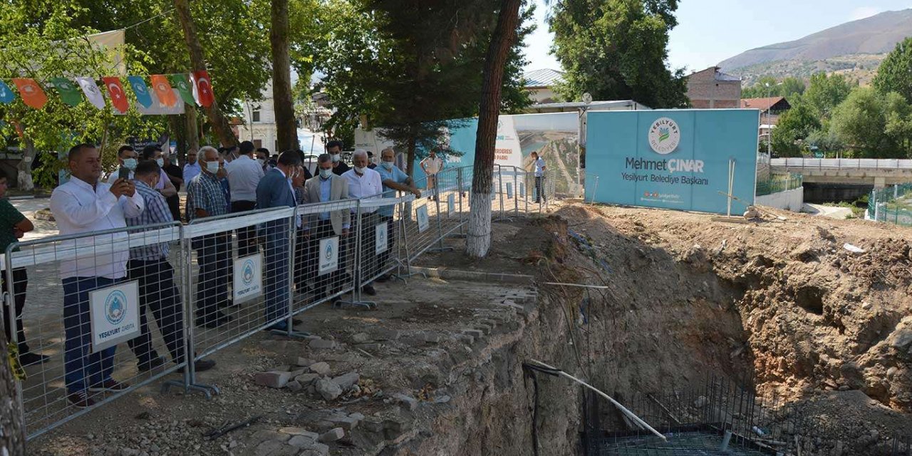 Malatya'da güreş sahasının temeli dualarla atıldı