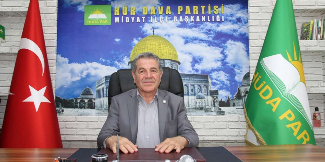 HÜDA PAR Midyat ilçe Başkanı Altunkaynak'tan Kurban Bayramı mesajı