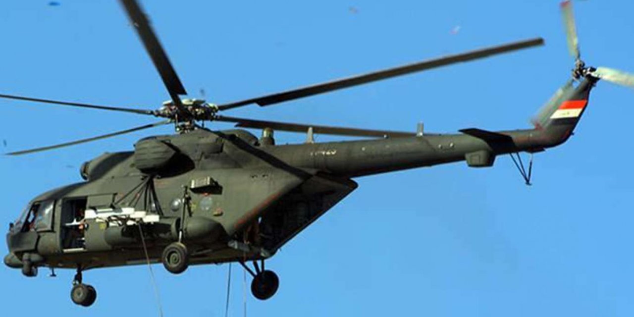 Irak'ta askeri helikopter düştü: 5 ölü