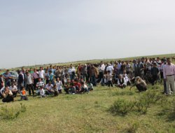 Bismil'de kum ocağı protestosu