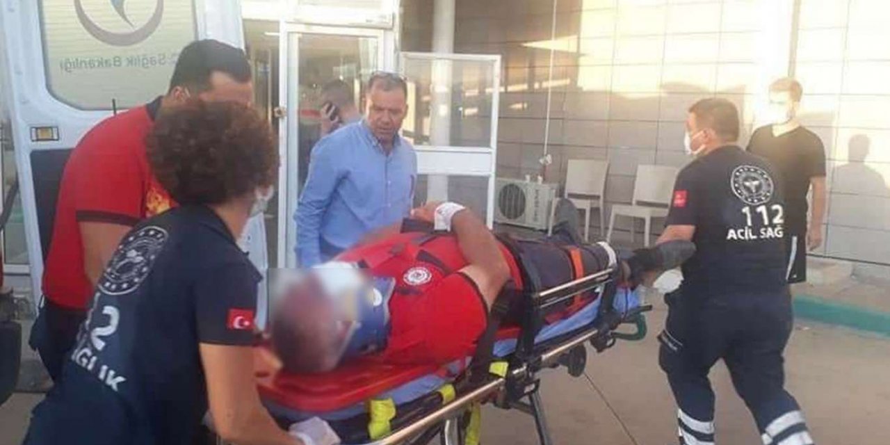 Mersin’de yangın söndürme ekibi kaza yaptı