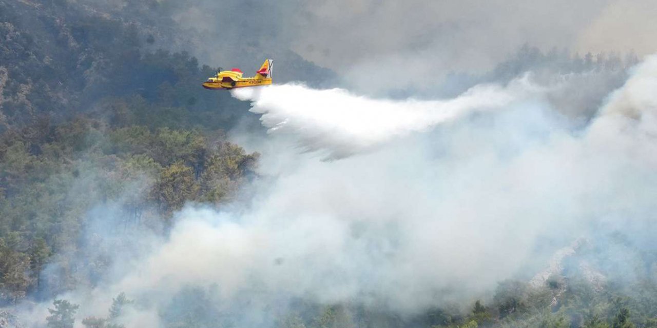 12 bölgede yangın söndürme çalışmaları devam ediyor