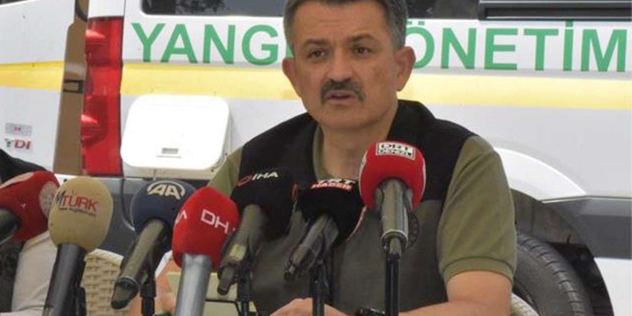 Bakan Pakdemirli orman yangınlarıyla ilgili son durumu açıkladı
