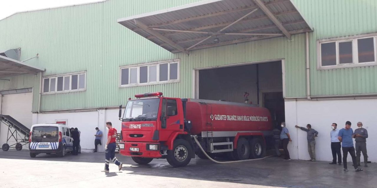 Gıda fabrikasında çıkan yangın korkuttu