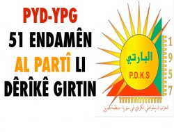 PYD-YPG 51 endamên Al Partî girtin