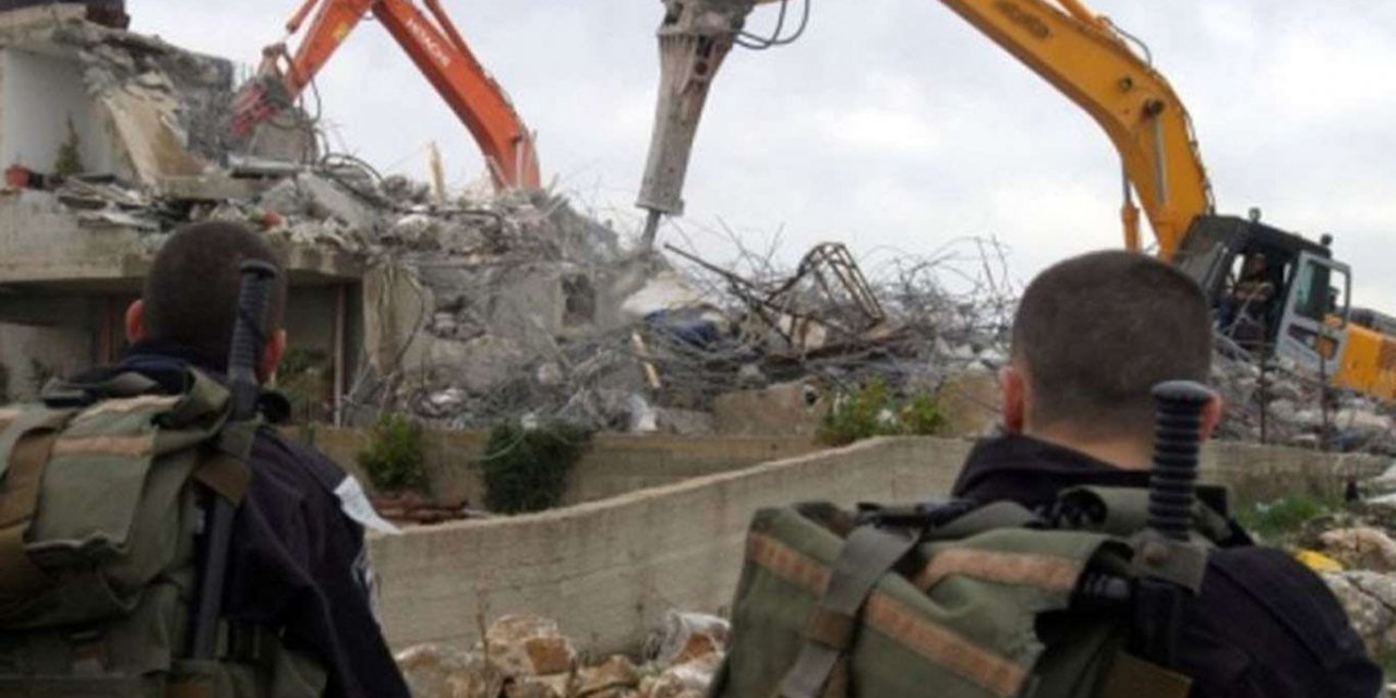 Siyonist işgal rejimi Filistinlilerin evlerini yıkmayı sürdürüyor