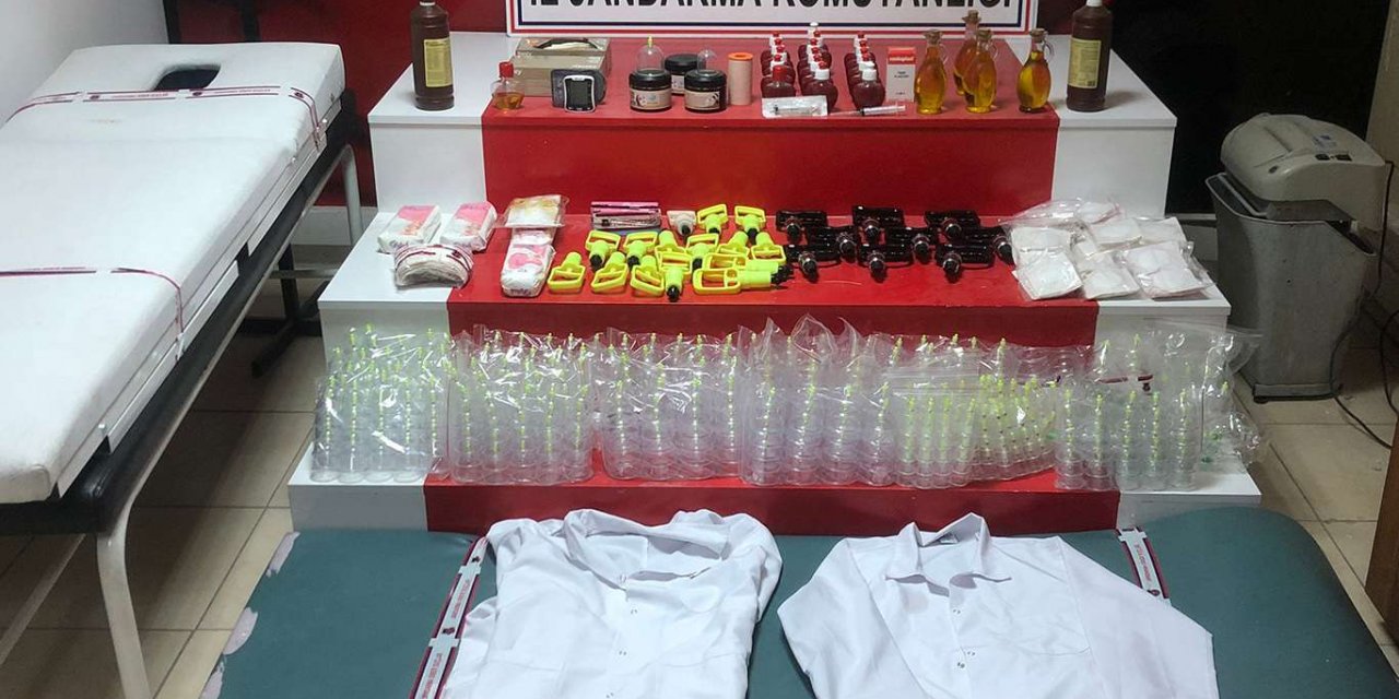 Van'da yetkisiz bir iş yerinde çok sayıda tıbbı malzeme ele geçirildi