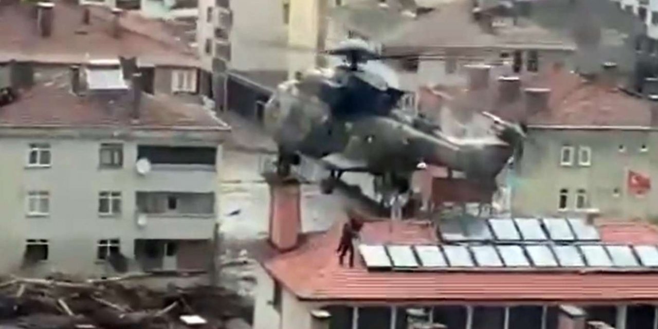 Milli Savunma Bakanlığı sel bölgesinde yürüttüğü kurtarma çalışmalarına ilişkin görüntüleri paylaştı