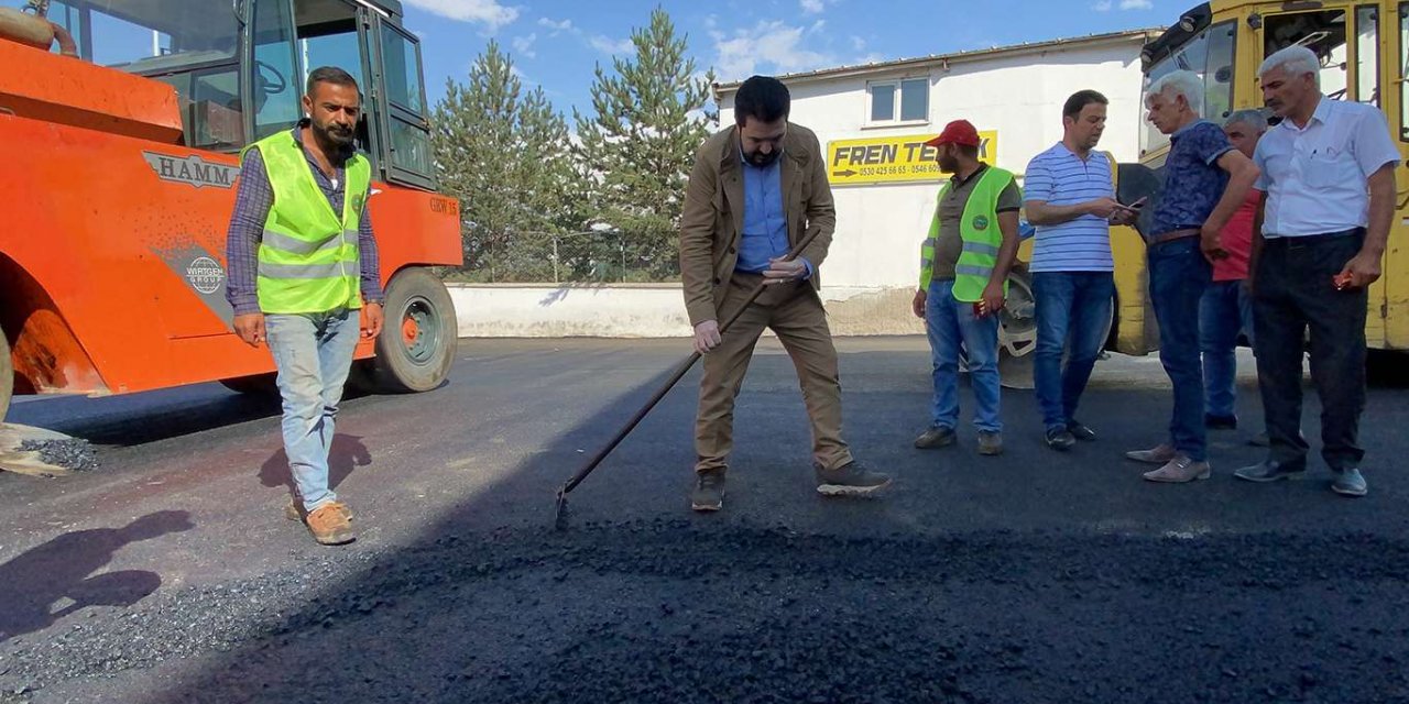 Ağrı Sanayi Sitesi asfaltlanıyor