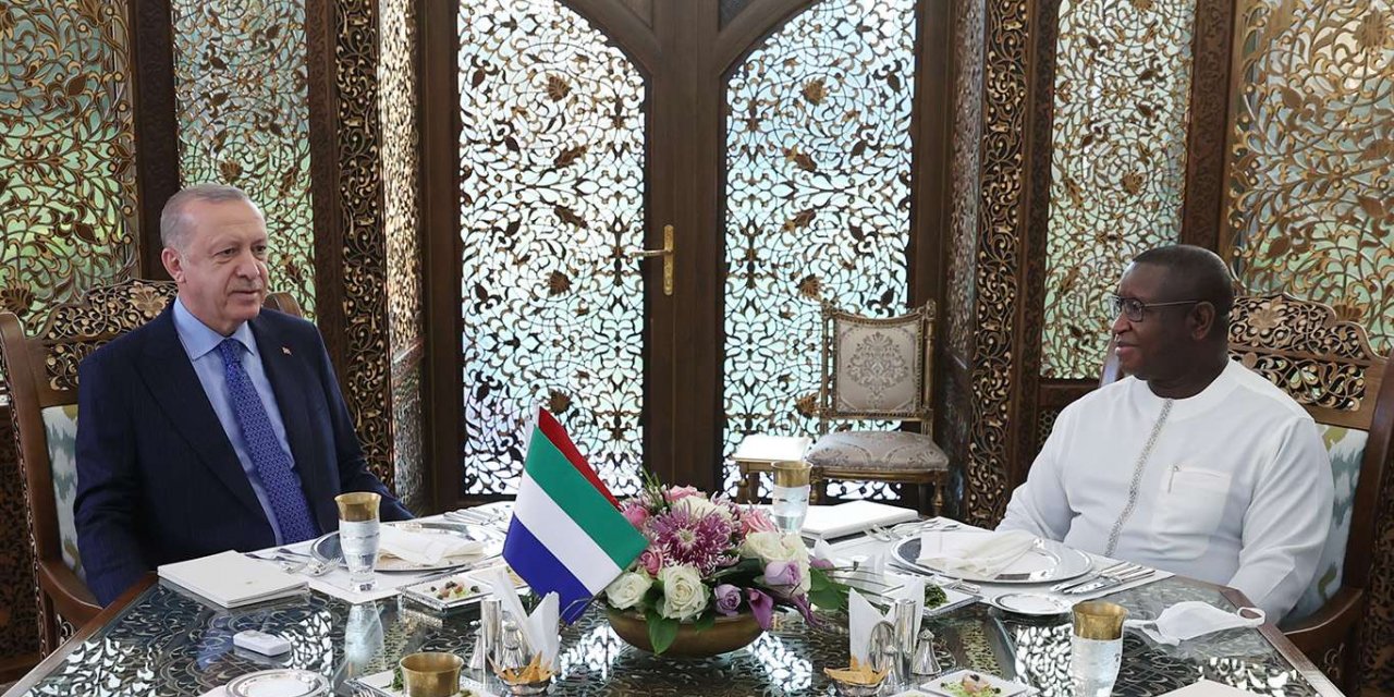 Erdoğan, Sierra Leone Cumhurbaşkanı Bio ile bir araya geldi
