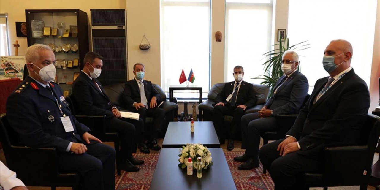 Turkish Defense Minister Akar meets with his Azerbaijani counterpart in Istanbul
