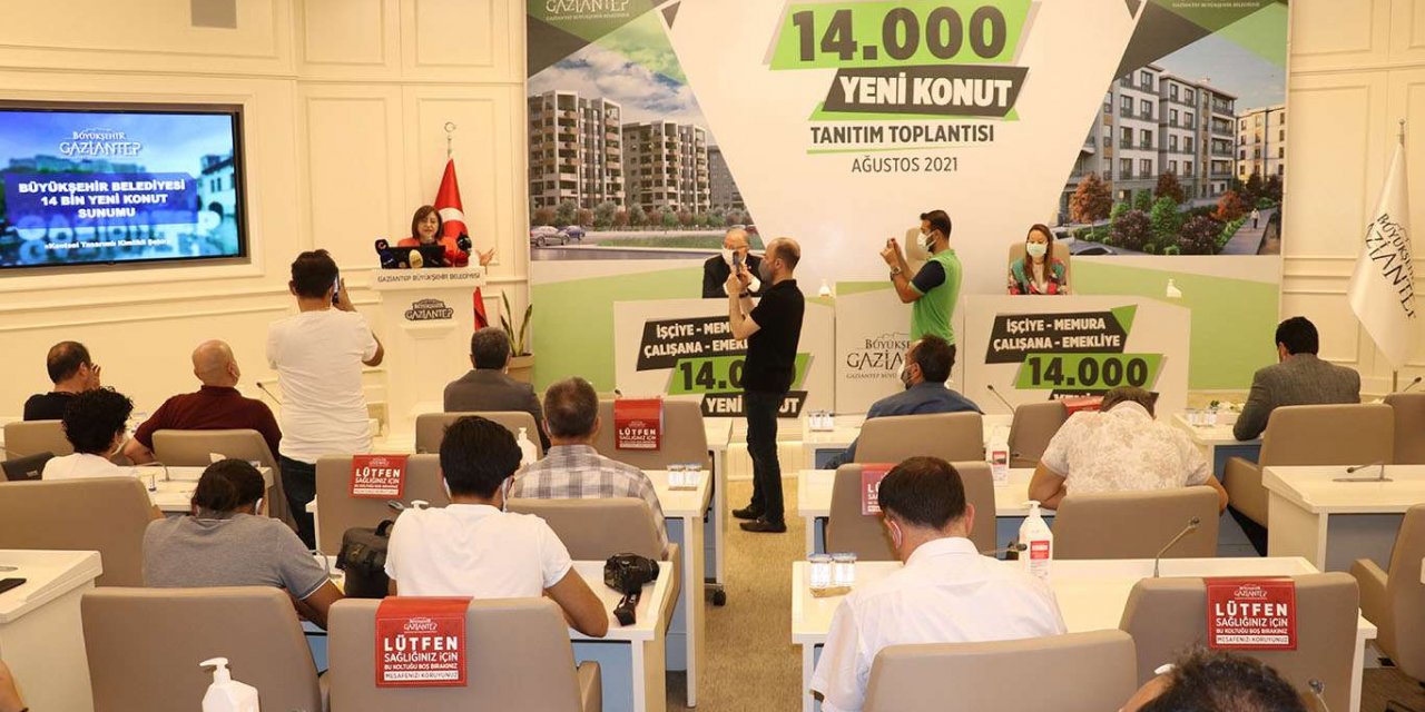 Gaziantep’te 14 bin yeni konut yapılacak