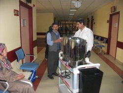 DEAH'de hasta ve hasta yakınlarına ücretsiz çay