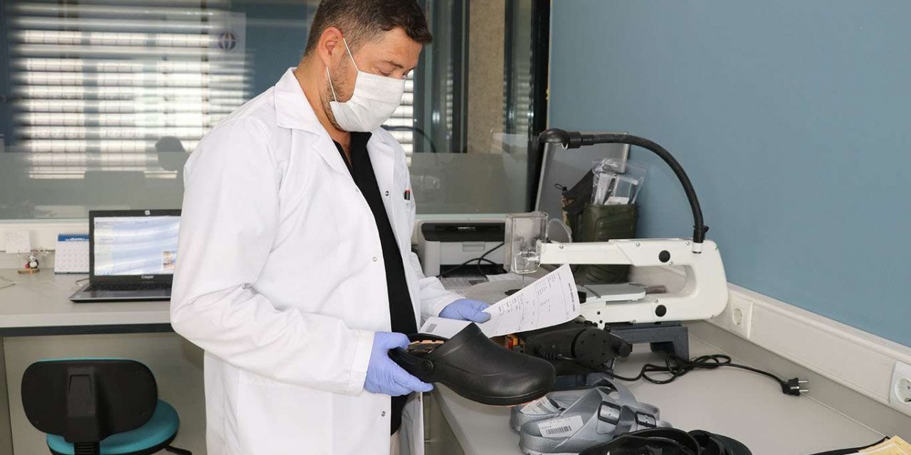 Türkiye'de üretilen ayakkabılar Gaziantep'te test ediliyor