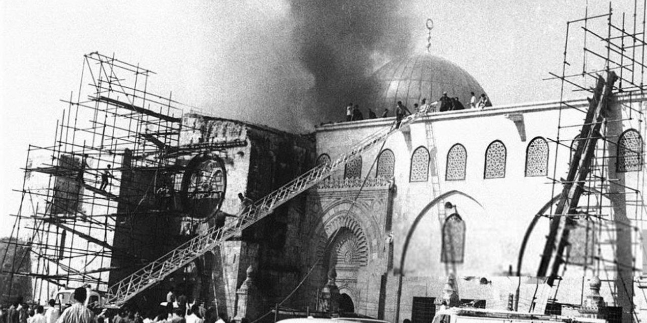 Yarım asırdır sönmeyen ateş: Kıble Mescidi yangını