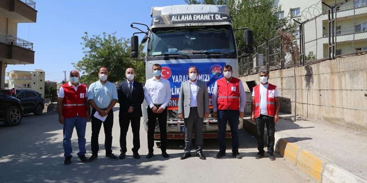Şırnak'tan afetzedelere yardım