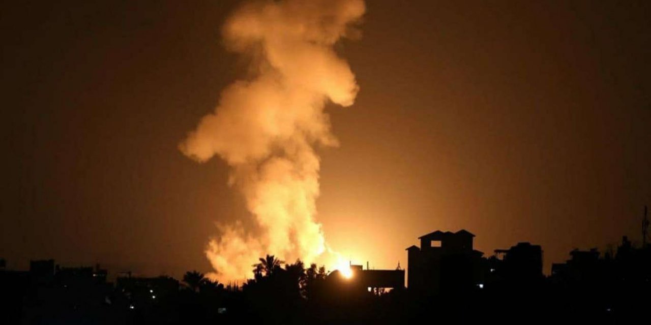 Siyonist işgal rejimi Gazze'ye yeniden hava saldırısı düzenledi