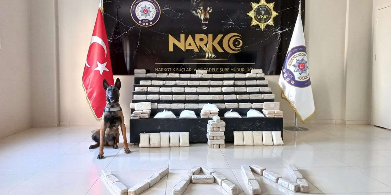 Van'da 72 kilogram uyuşturucu ele geçirildi