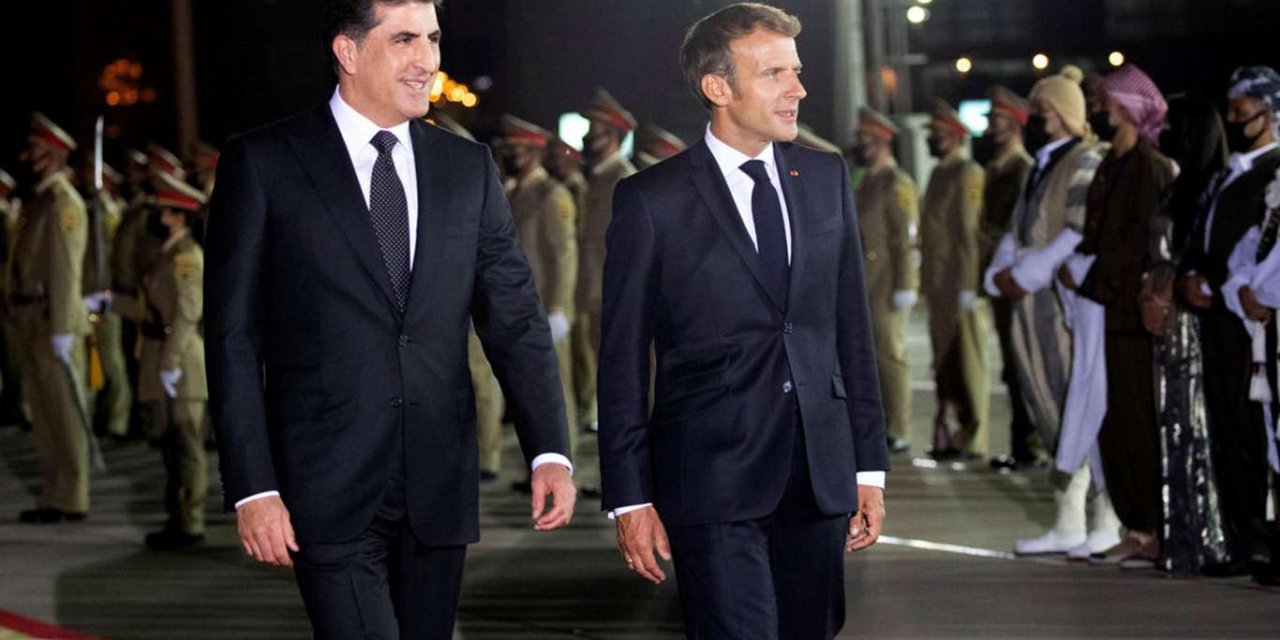 Fransa Cumhurbaşkanı Macron Erbil'de