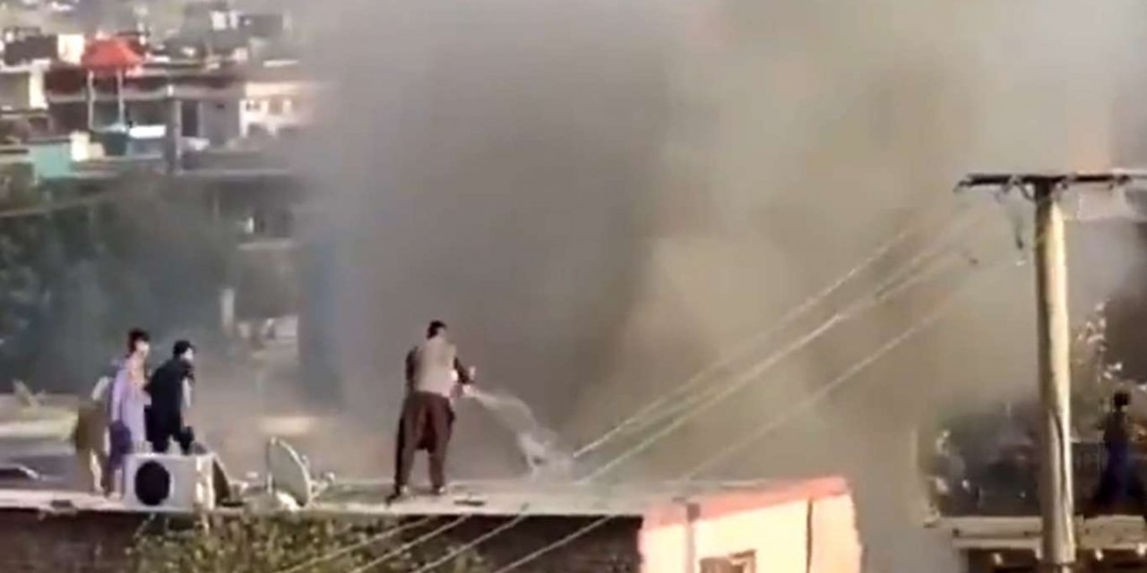 Kabil'de bir eve roket düştü