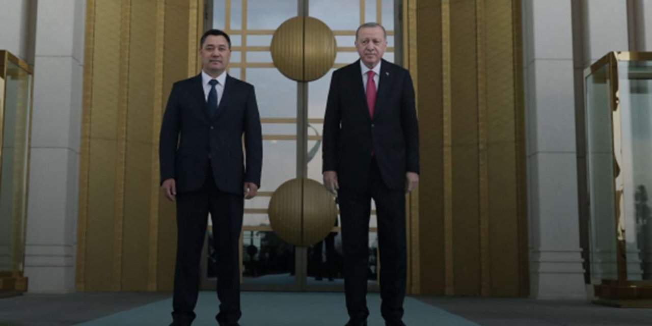 Cumhurbaşkanı Erdoğan Kırgızistan Cumhurbaşkanı Caparov ile görüştü