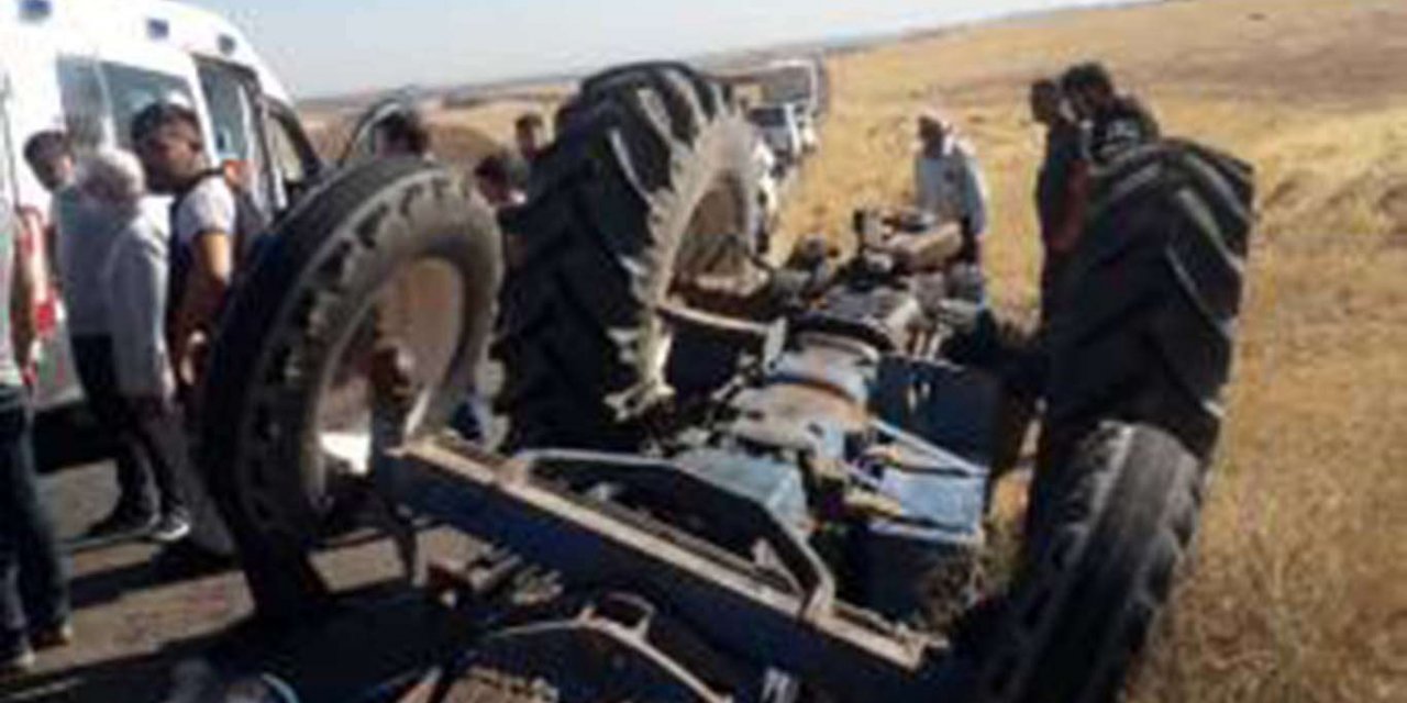 Çınar'da traktör devrildi: 1 yaralı