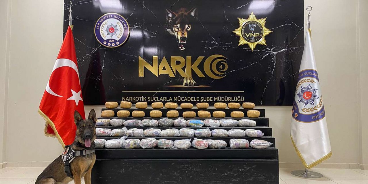 Van'da 52 kilogram toz esrar ele geçirildi
