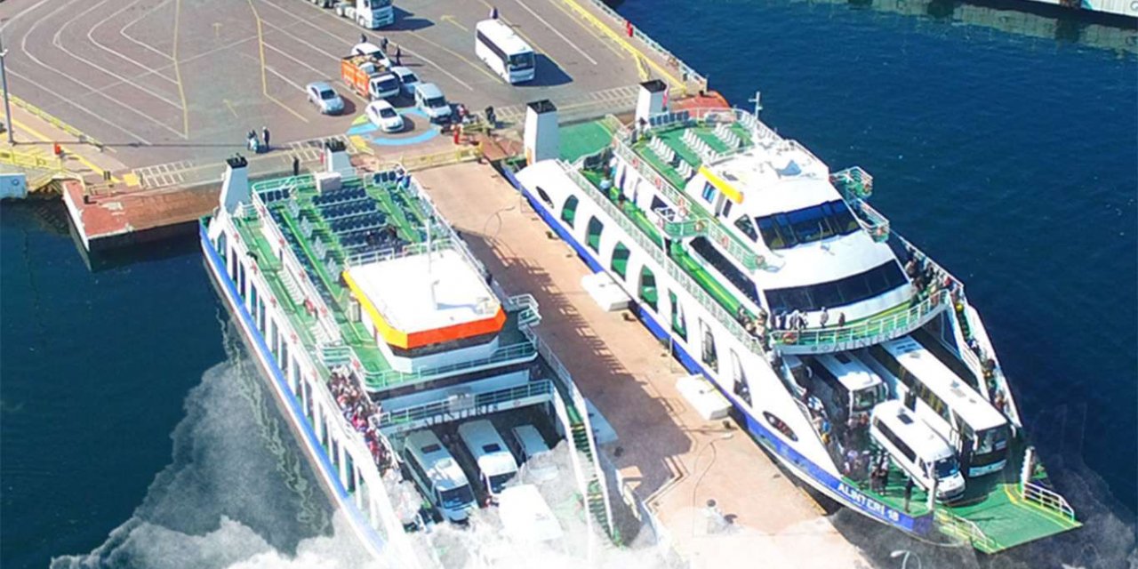 Fırtına nedeniyle bazı feribot seferleri iptal edildi