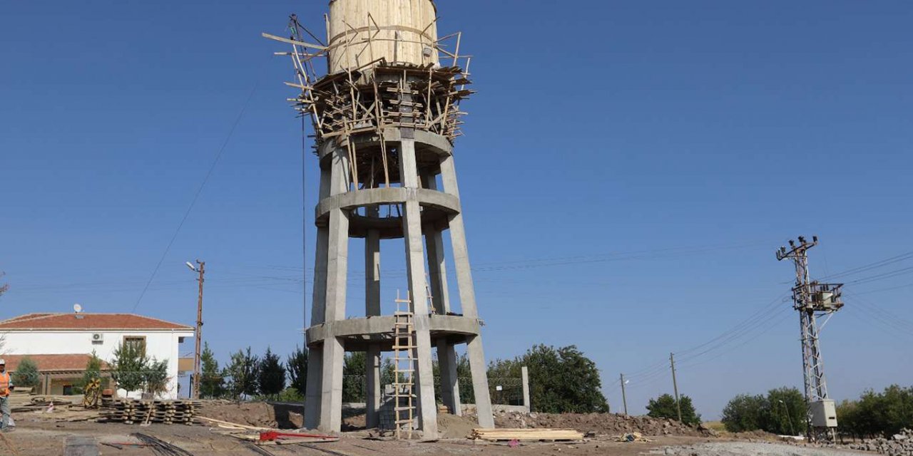 Diyarbakır'ın kırsal mahallelerine su deposu inşa ediliyor