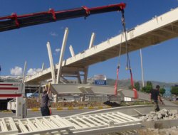 Muş'ta üst geçitlerin yapımına başlandı