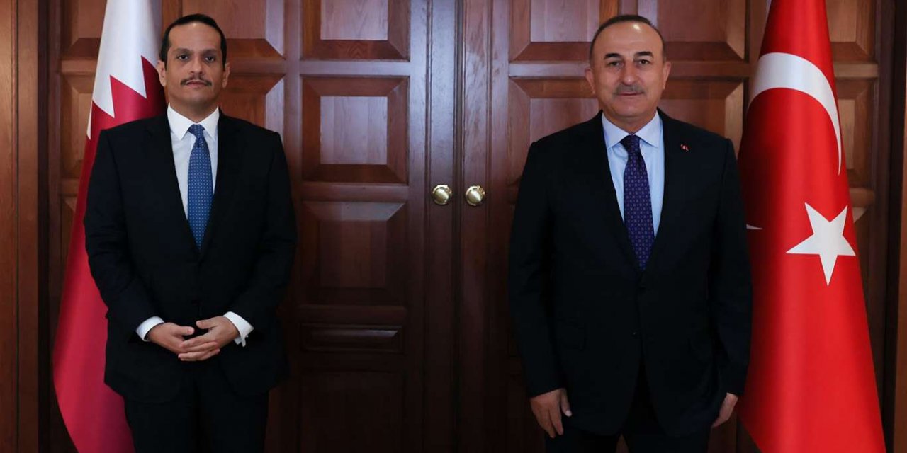 Bakan Çavuşoğlu Katar Dışişleri Bakanı Thani ile görüştü