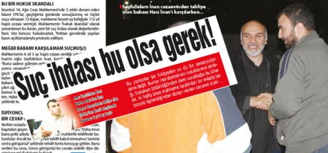 Babasını karşılaması suç oldu!