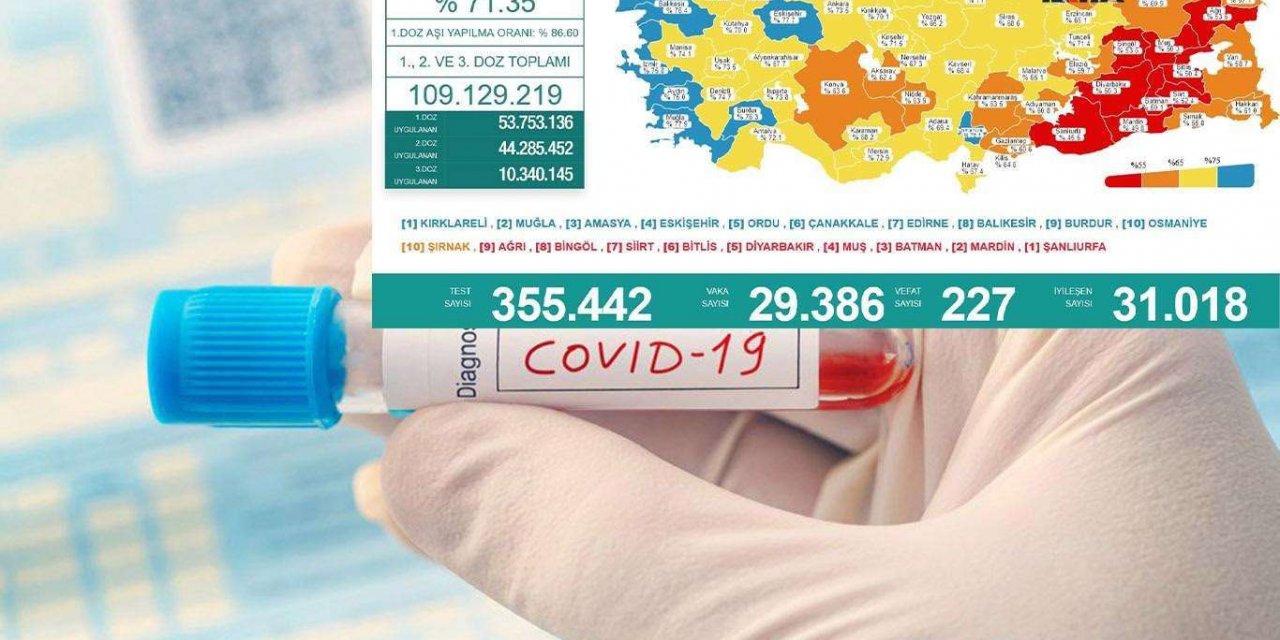 Turkey’s confirmed coronavirus cases rise by 29,386: Health Ministry