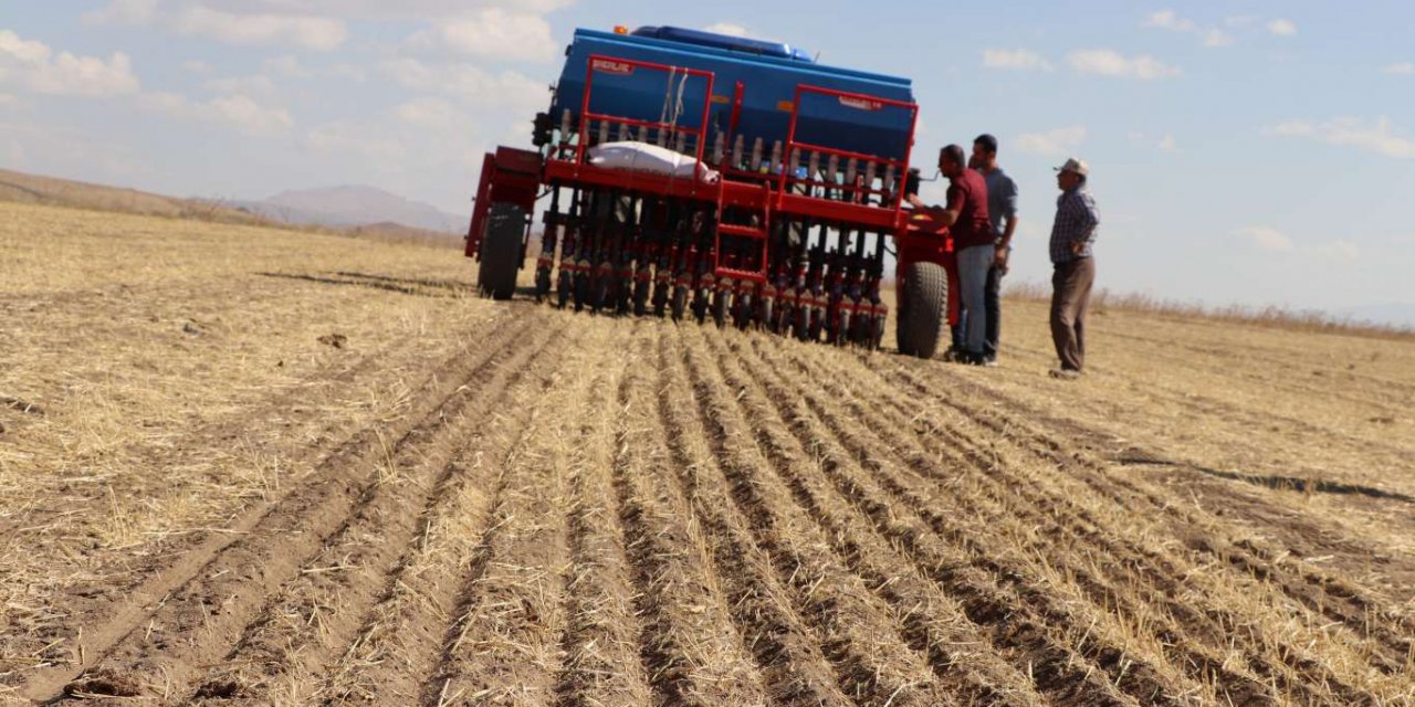 Van'da toprak işlemesiz tarım başladı