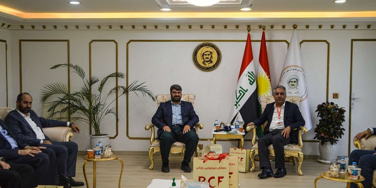 Umut Kervanı ve Avrupa Yetim Eli'nden Barzani Yardım Vakfı'na ziyaret