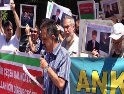 Ankara`da Rusya ve Kadirov protesto edildi