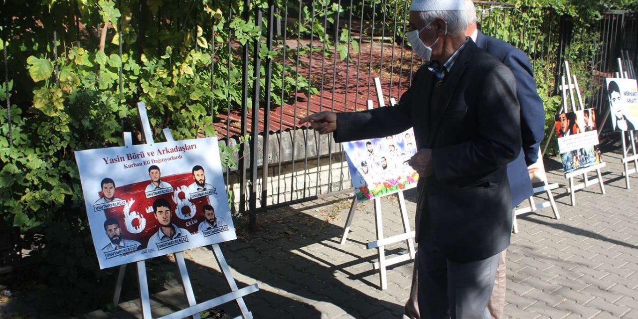 Bingöl’de 6-8 Ekim şehidleri anısına resim sergisi açıldı