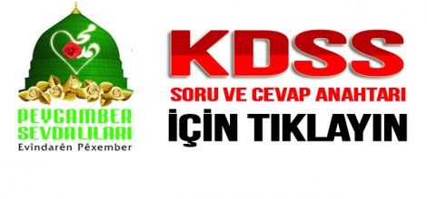 KDSS Cevap Anahtarları Yayınlandı