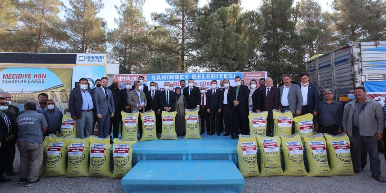 Gaziantep’te çiftçilere gübre dağıtıldı
