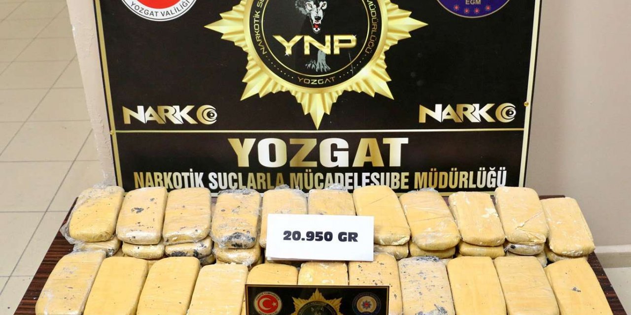 Avrupa'ya gönderilen uyuşturucu Yozgat'ta yakalandı