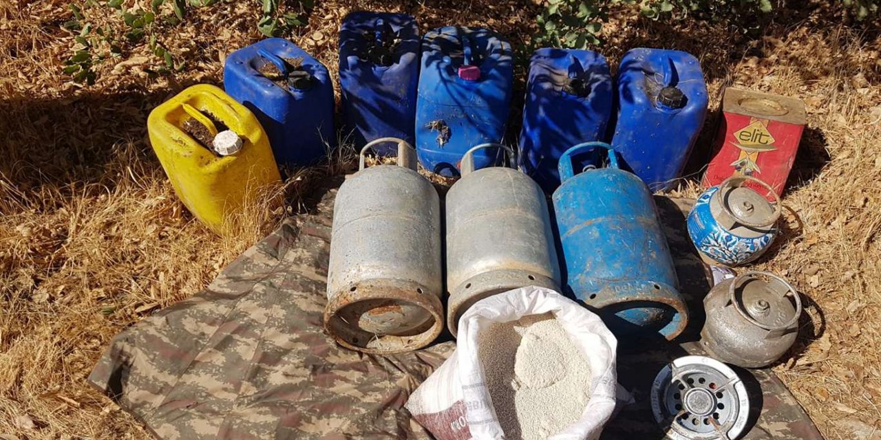 Adıyaman'da PKK'ye ait malzeme ele geçirildi