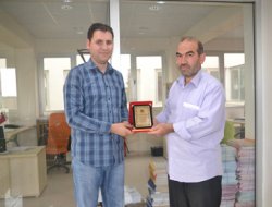 Viranşehir Cami-Der'den teşekkür plaketi