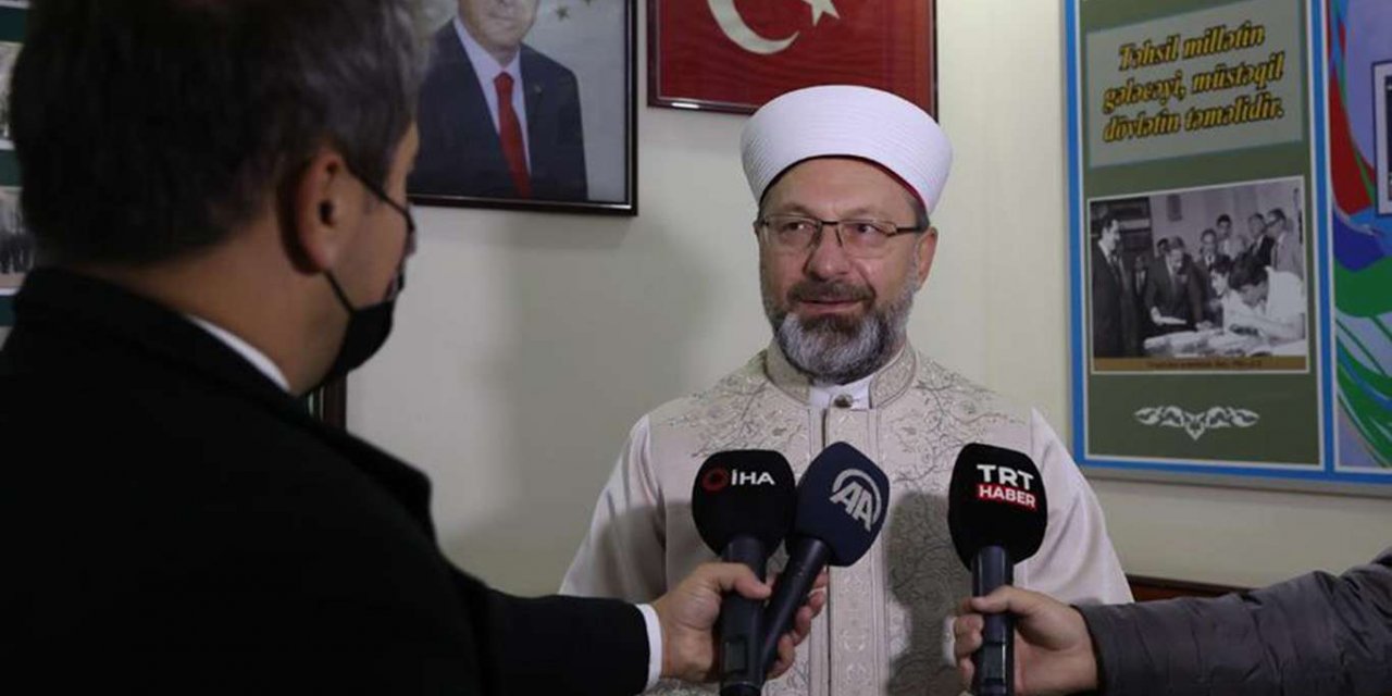 Diyanet İşleri Başkanı Erbaş: Camide Ermeni mezaliminin boyutlarını gördük