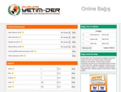 Avrupa Yetim-Der'den Online Bağış Sistemi
